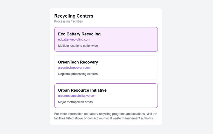 Recycling Centers preview